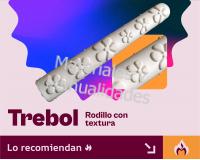 Rodillo trebol para texturizar pasta de goma fondant porcelanicr